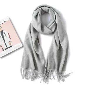 100% Pure Cashmere Thickened Dual-purpose Warm Shawl Cashmere Scarf for Men and Women