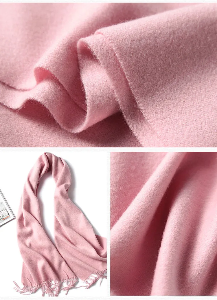 100% Pure Cashmere Thickened Dual-purpose Warm Shawl Cashmere Scarf for Men and Women