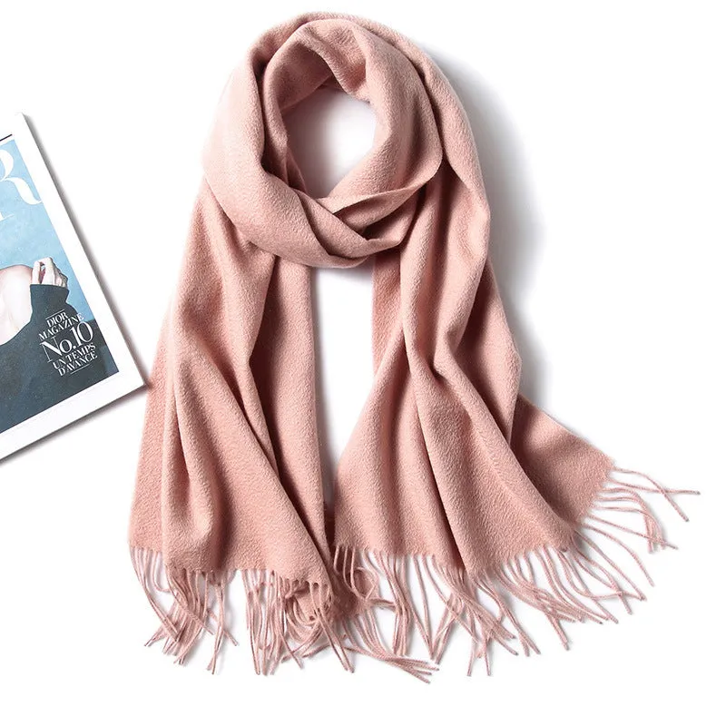 100% Pure Cashmere Thickened Dual-purpose Warm Shawl Cashmere Scarf for Men and Women