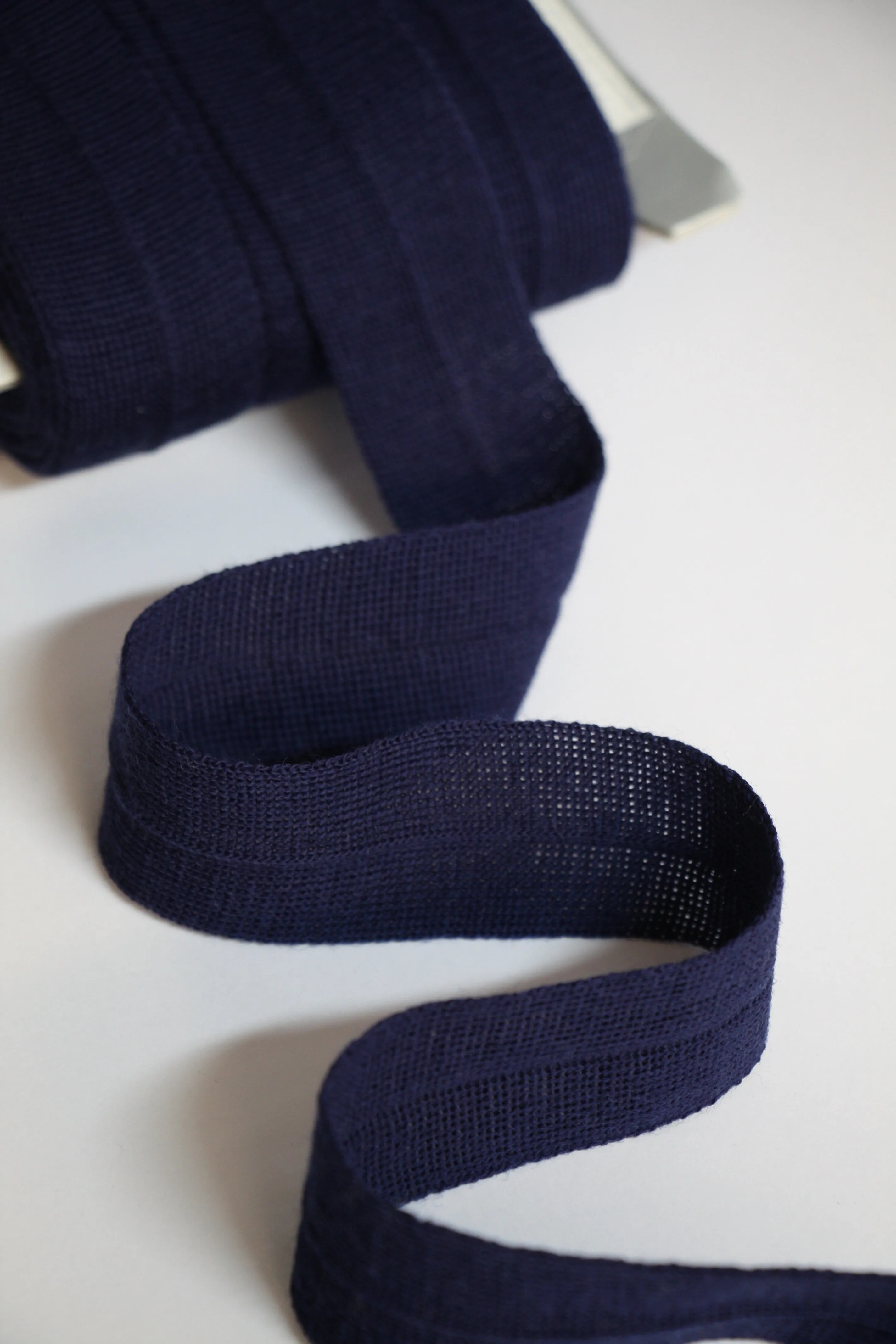 30mm Wool Binding - Navy