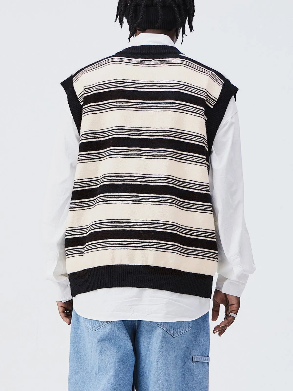 AlanBalen® - Colorblock Stripe Sweater Vest