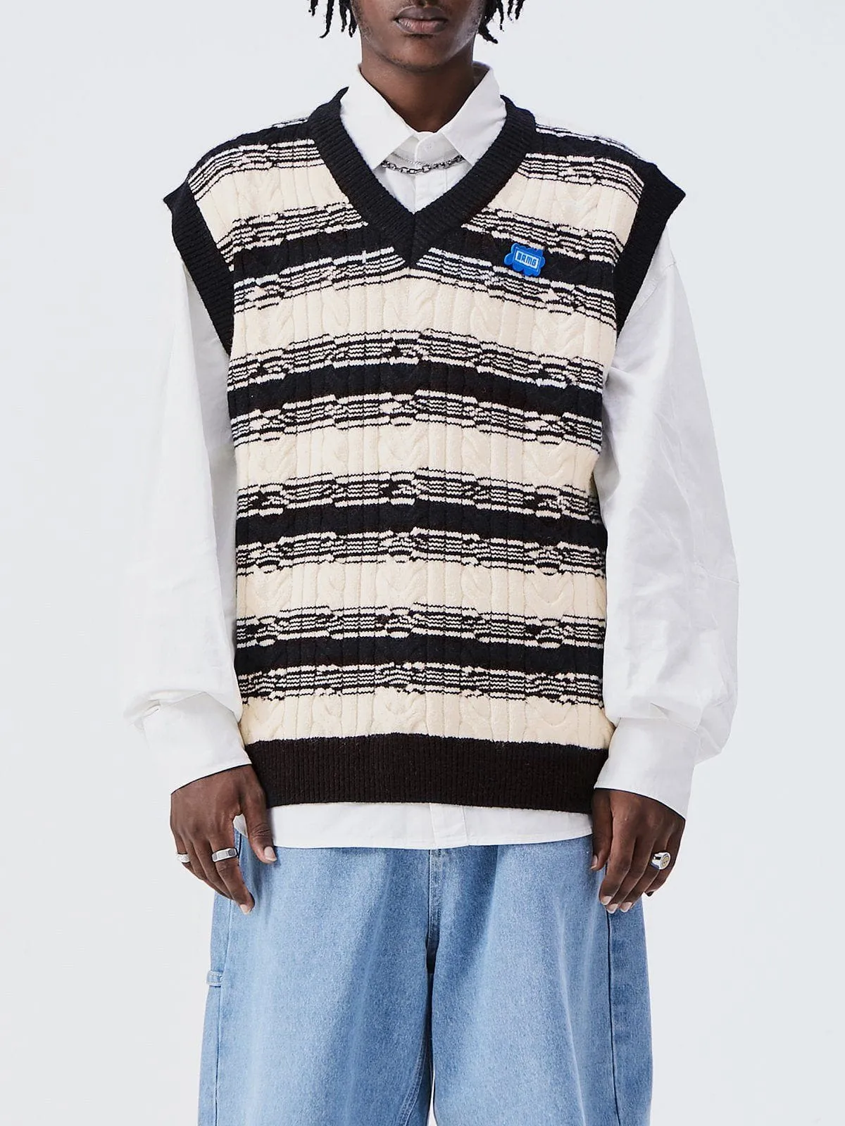 AlanBalen® - Colorblock Stripe Sweater Vest