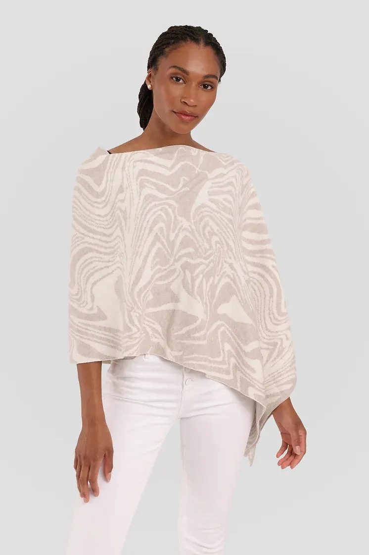 Alashan | Cotton Cashmere Reversible Swirl Topper | Women's