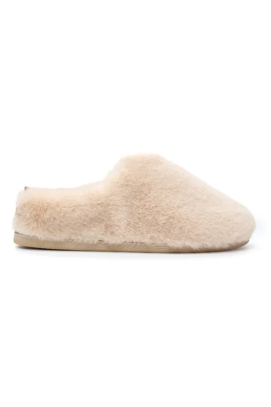 Ariana Luxury Faux Fur Mule Slippers