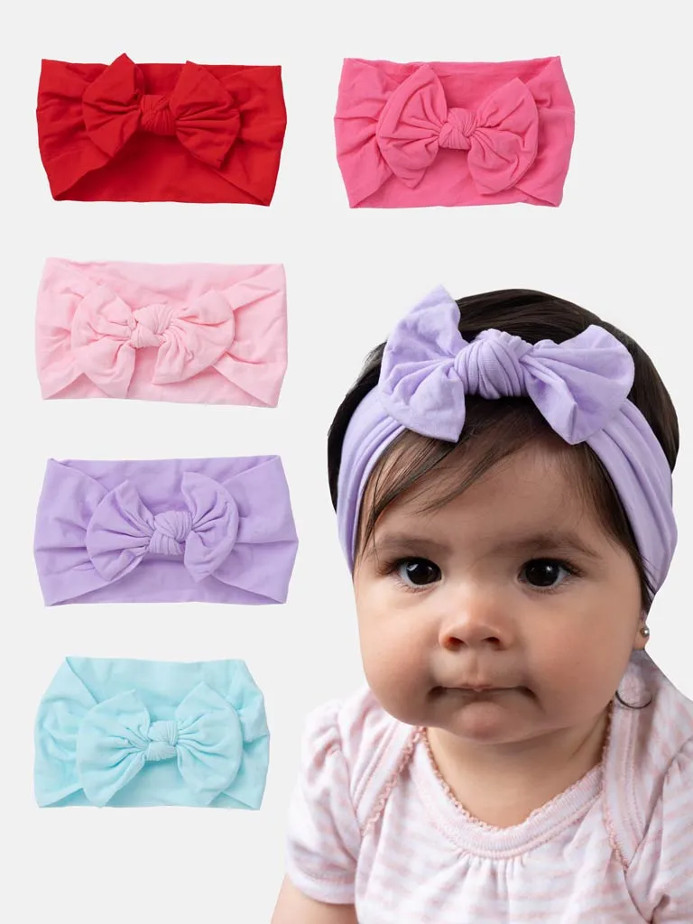 Baby Girl Bow Knot Hairband - Pink Tones