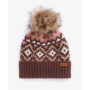 Barbour Claudia Fairisle Ladies Beanie - Chocolate