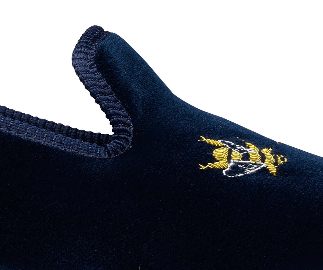 Bees Navy Velvet