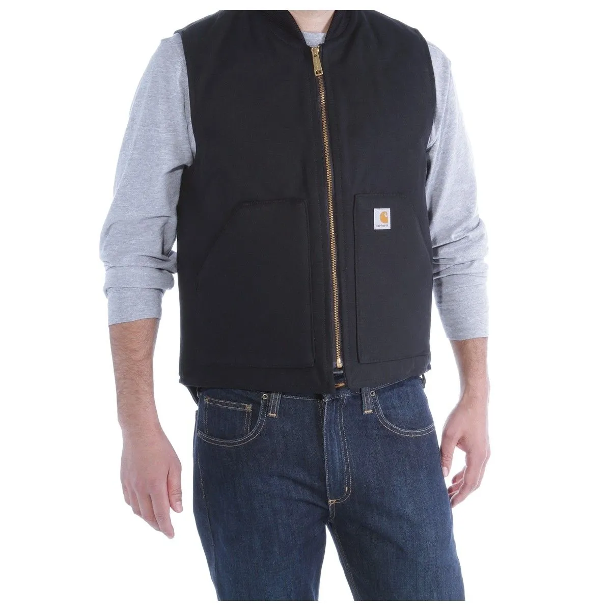 Carhartt&#x20;V01&#x20;Duck&#x20;Vest&#x20;Arctic&#x20;Quilt&#x20;Lined&#x20;V1&#x20;-&#x20;Black