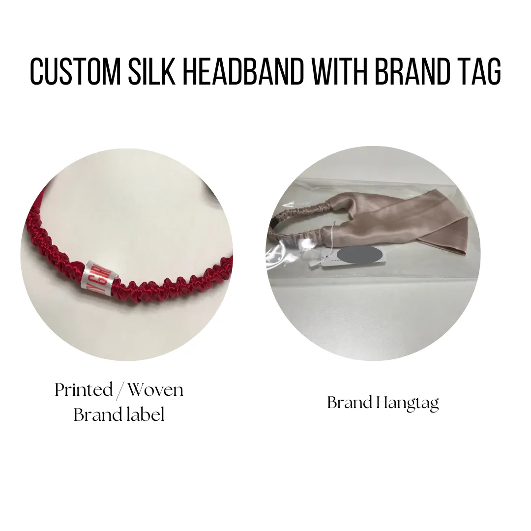 Custom Wholesale Wide Silk Headbands