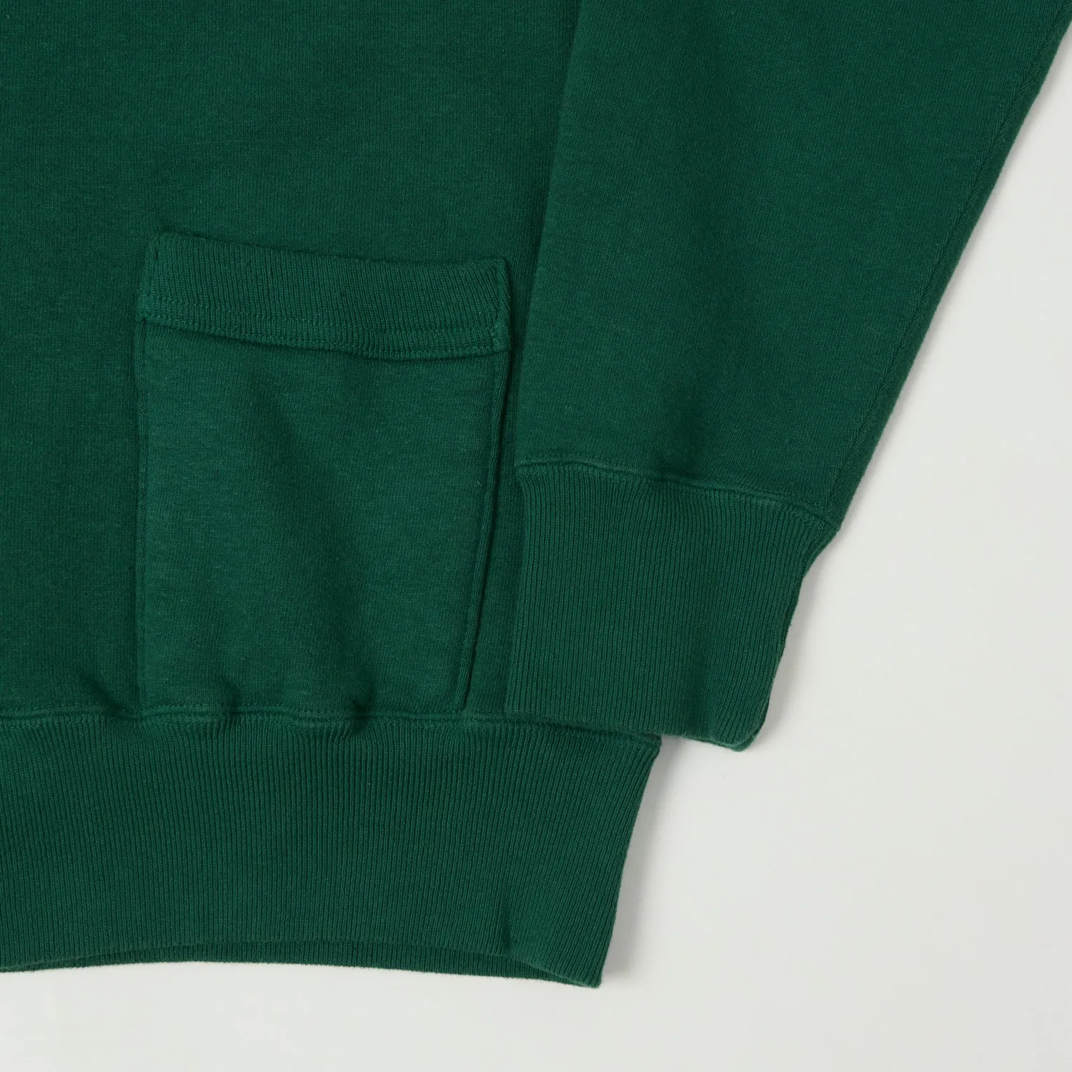 Dubbleworks Tsuriami Collared Sweat Jacket - Green