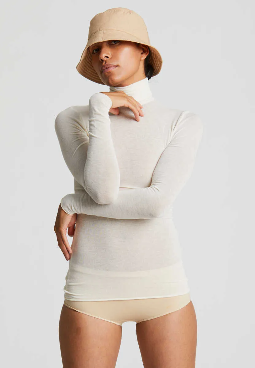 FOREVER BASIC PACK - ANNA WOOL TURTLENECK - BLACK & OFF WHITE