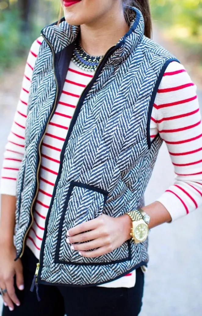 Herringbone Sleeveless Vests