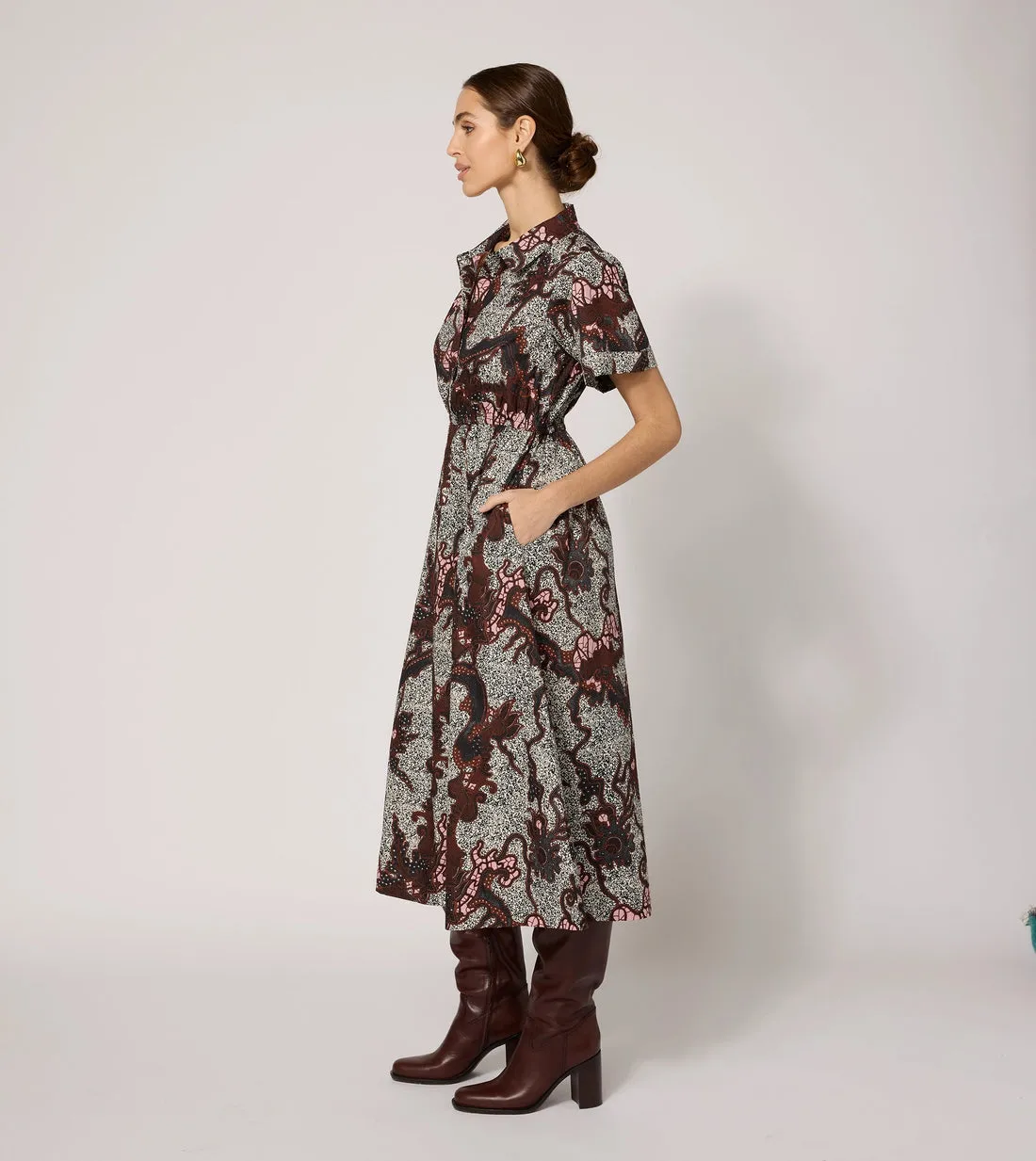 Joanne Midi Dress - Castello Print