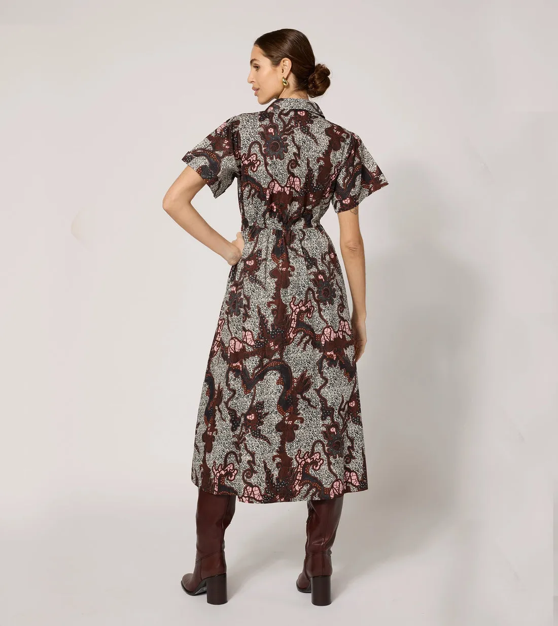 Joanne Midi Dress - Castello Print