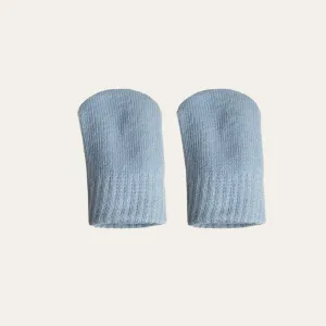 Light Blue Brushed Cotton Mittens (0-12 Months)