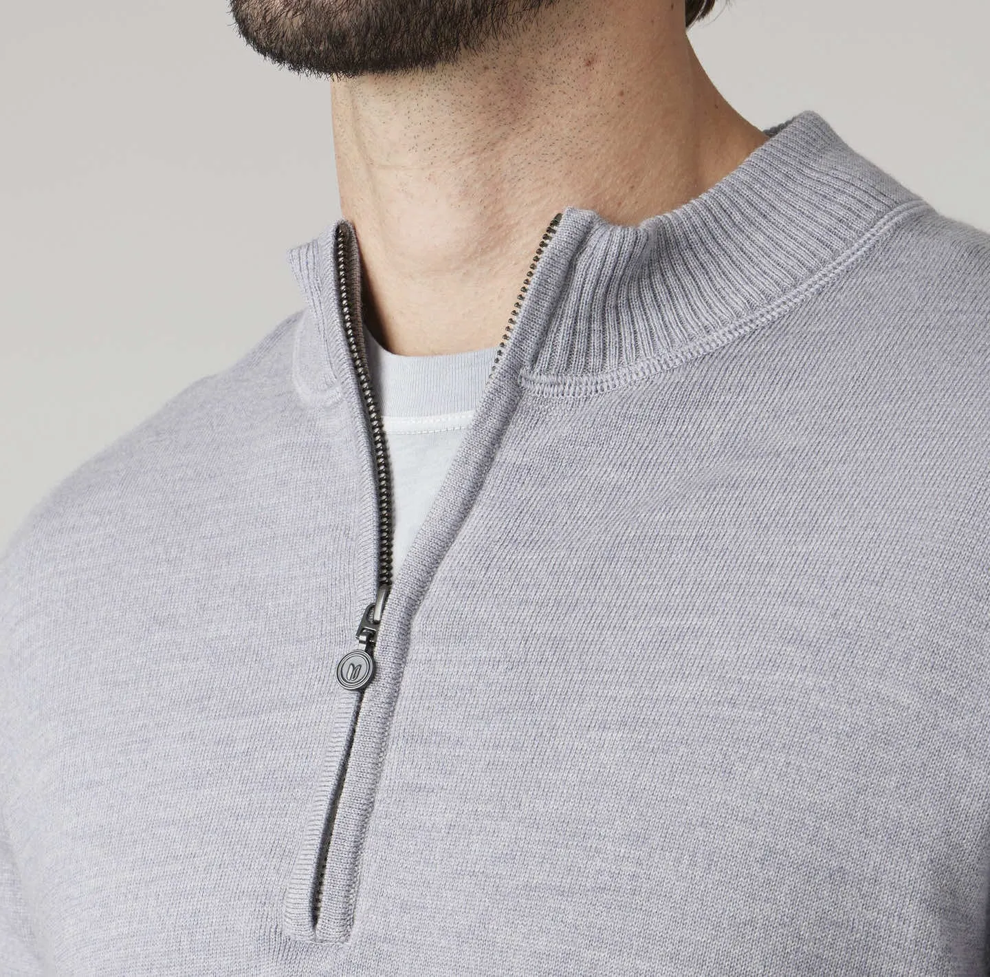 Melbourne Easy-Care Merino Quarter-Zip