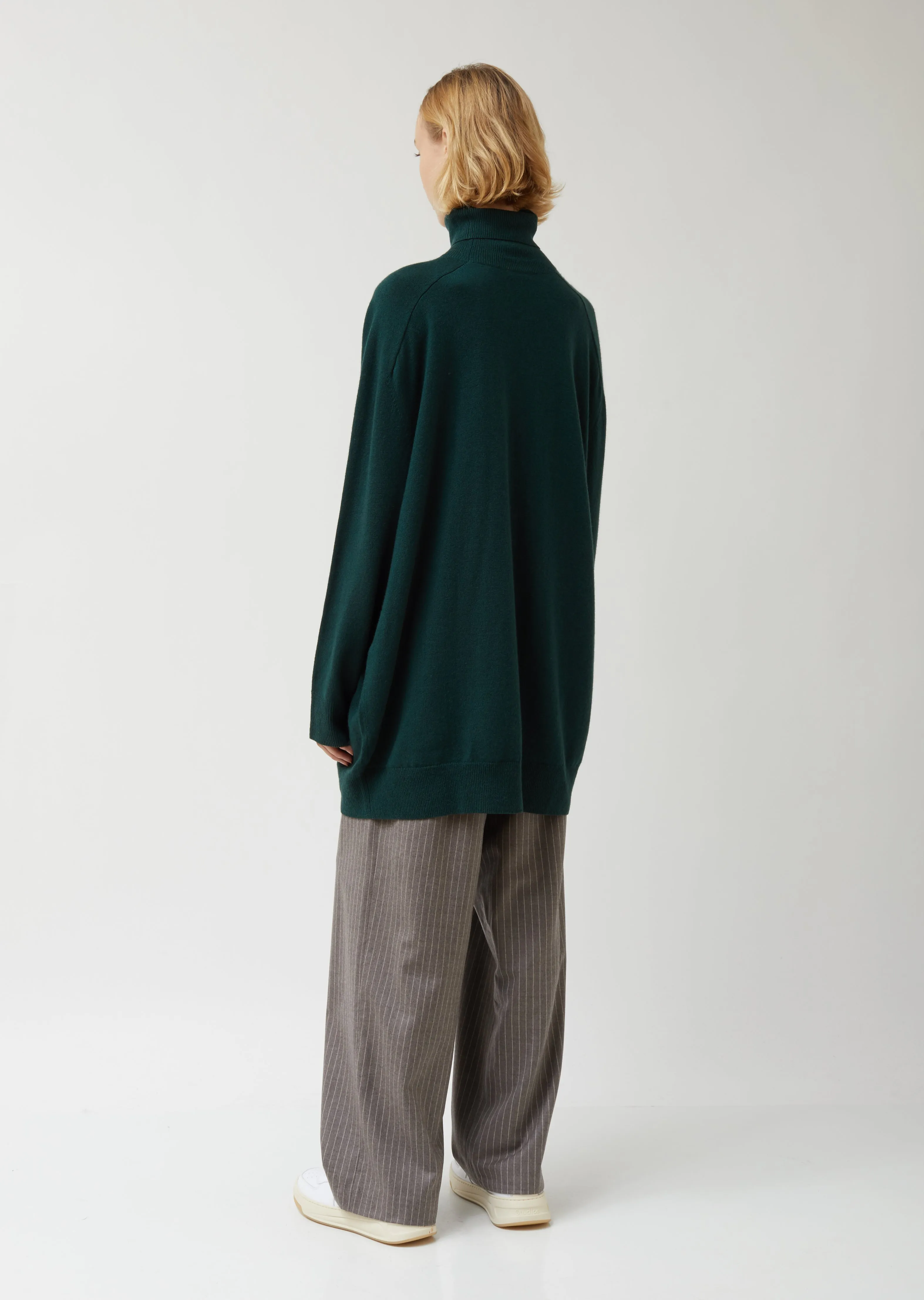 Merino Wool Cashmere Blend Turtleneck