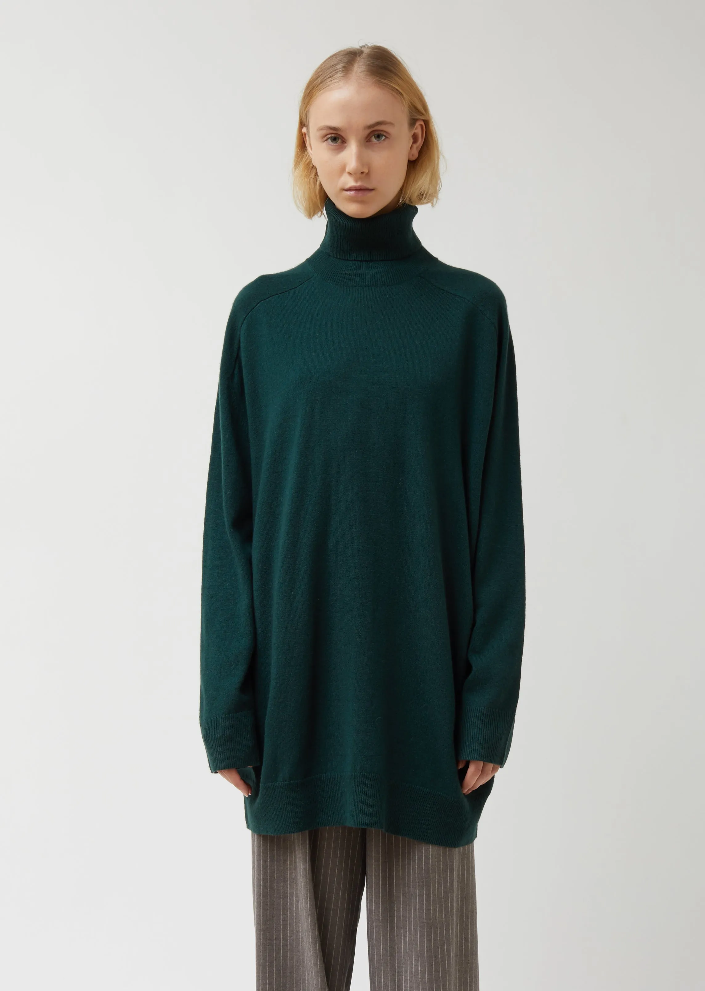 Merino Wool Cashmere Blend Turtleneck