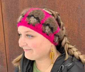 Merino Wool Pink Herd Circle Headbands