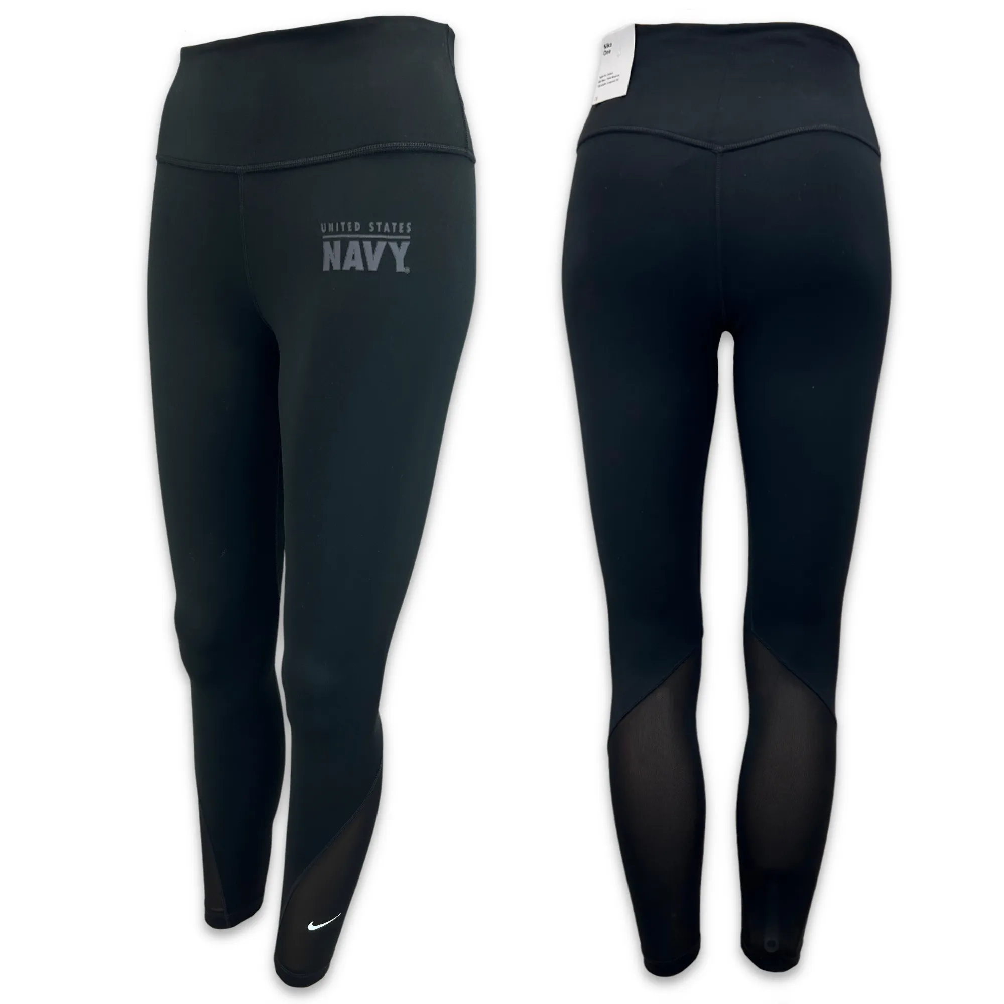 Navy Nike One 7/8 Tight (Black)