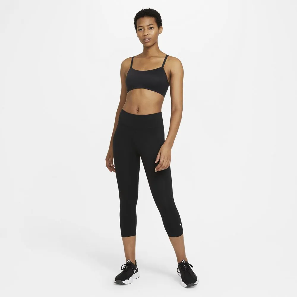 Nike Women's One Capri Tight Black / White