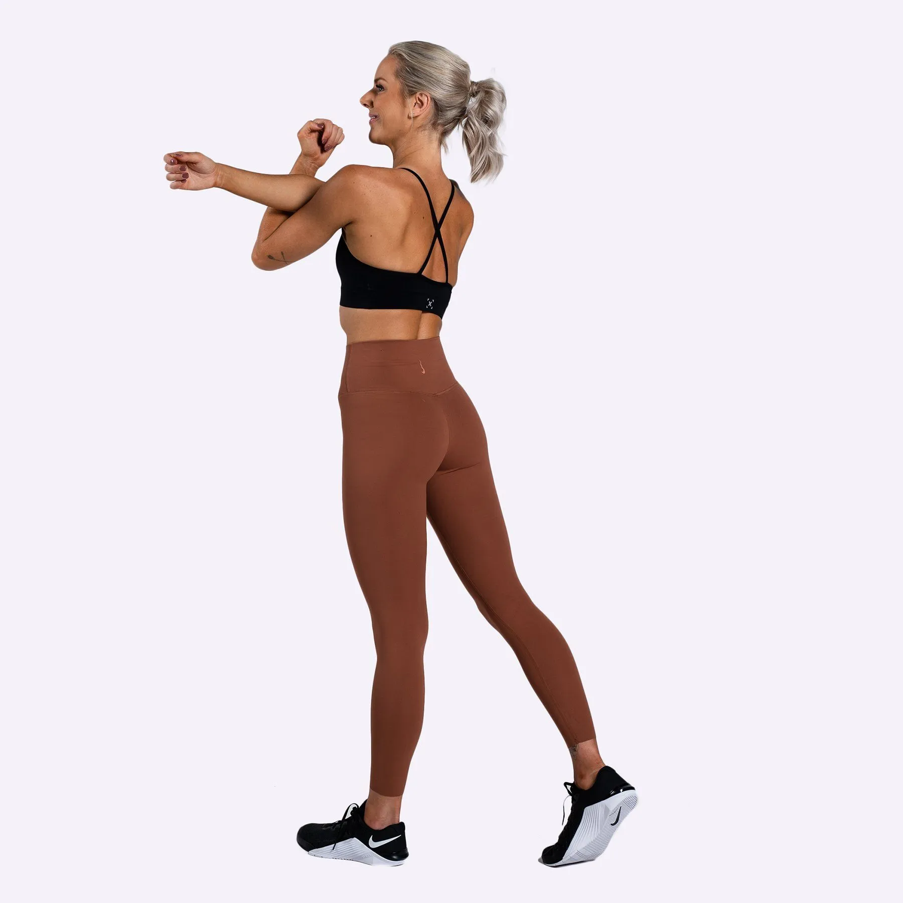 Nike - Yoga Luxe Women's 7/8 Tights - RED BARK/TERRA BLUSH