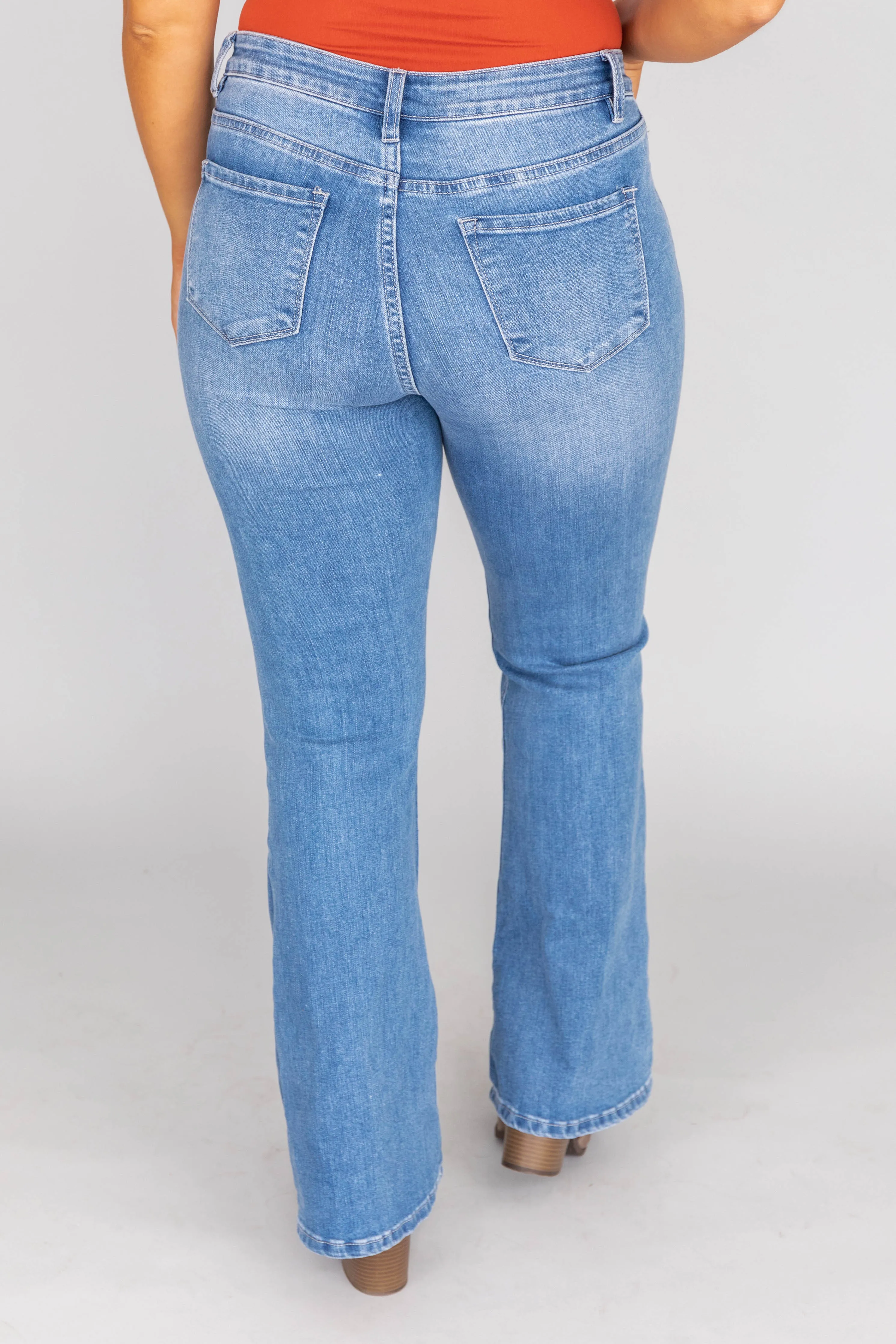 Reagan Medium Wash Flare Jeans FINAL SALE