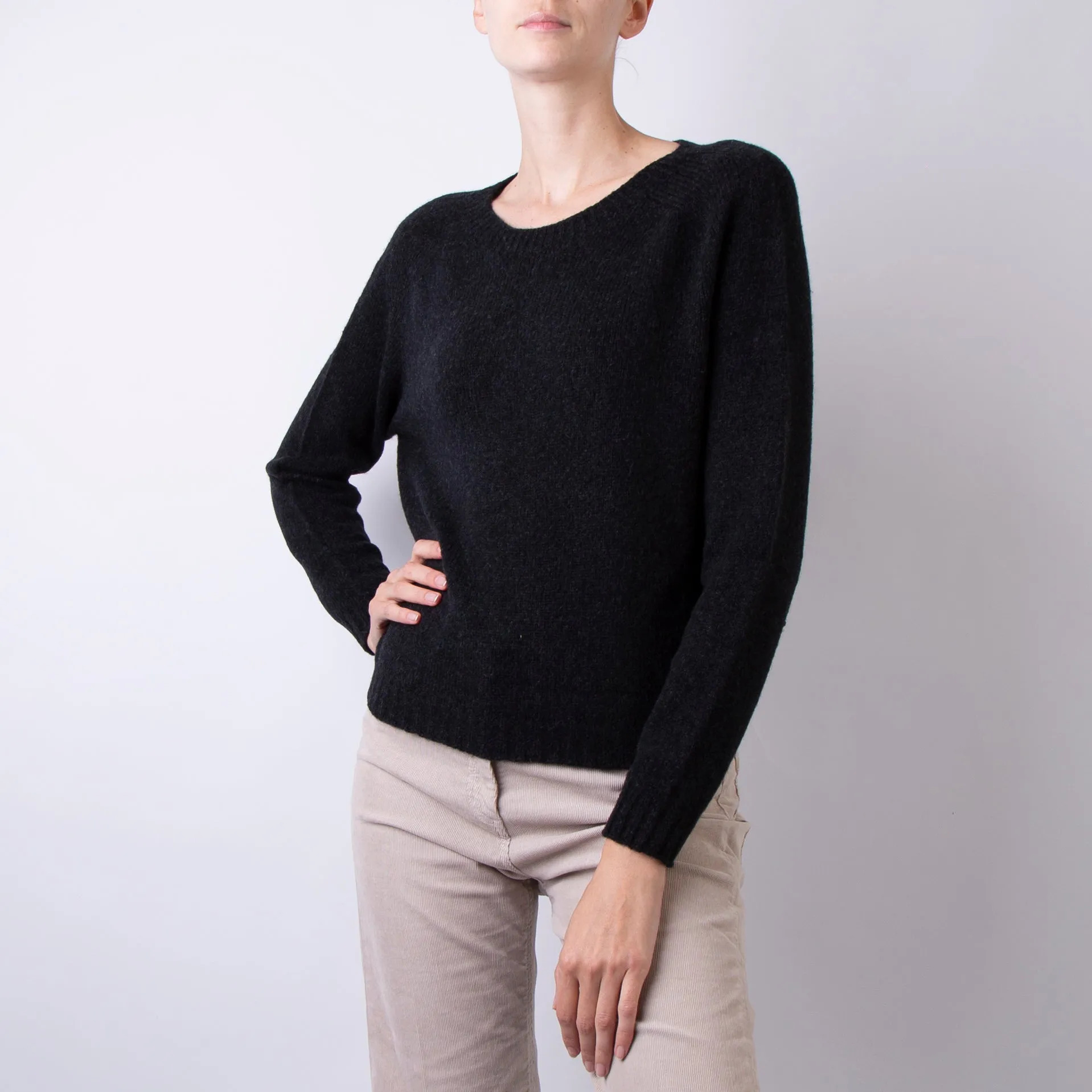 ROBERTO COLLINA SWEATER A36601 09 BLACK