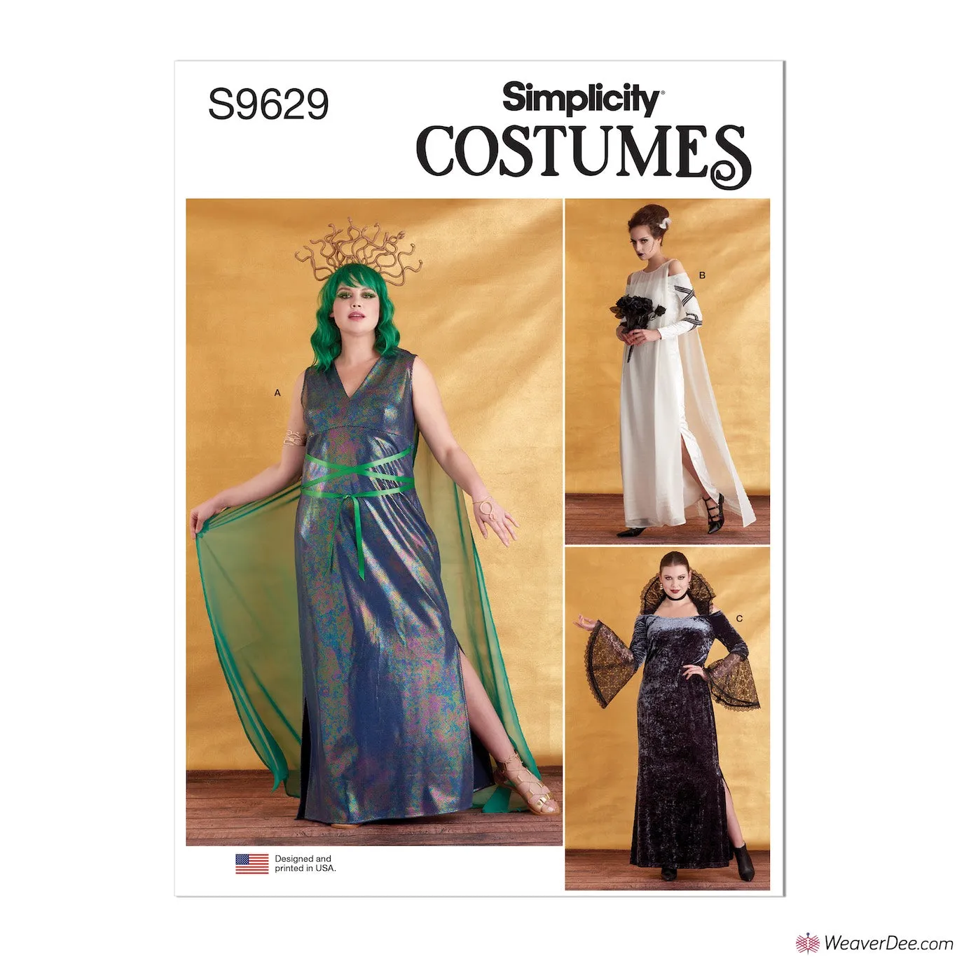 Simplicity Pattern S9629 Fantasy Gown Costumes (Misses' & Women's)