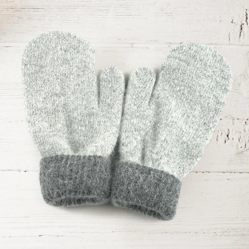 Two Tone Mittens