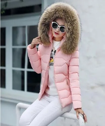 VenusFox Long Sleeve Faux Fur Hooded Parka Coats