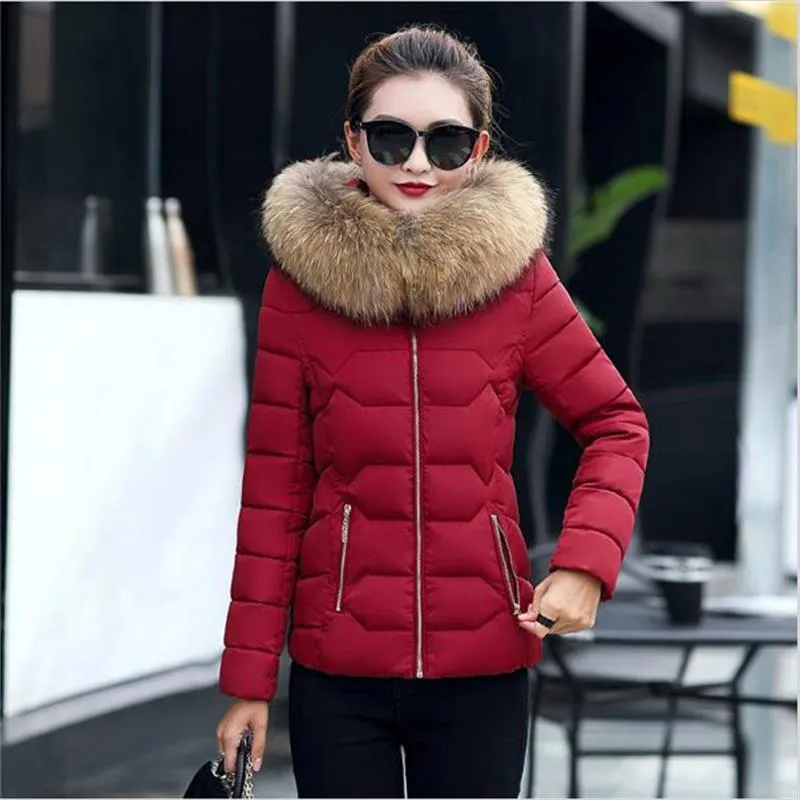 VenusFox Long Sleeve Faux Fur Hooded Parka Coats