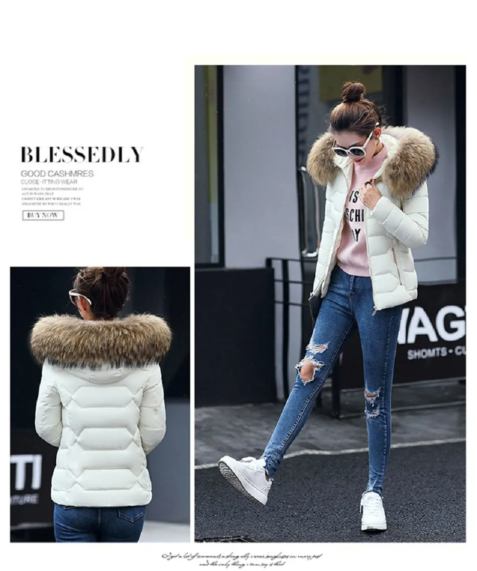 VenusFox Long Sleeve Faux Fur Hooded Parka Coats