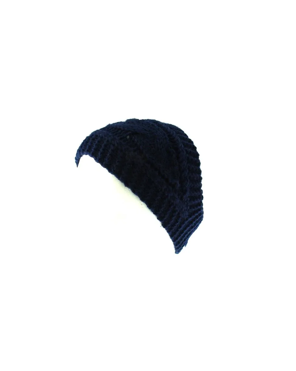 Wide Patterned Knitted Headband