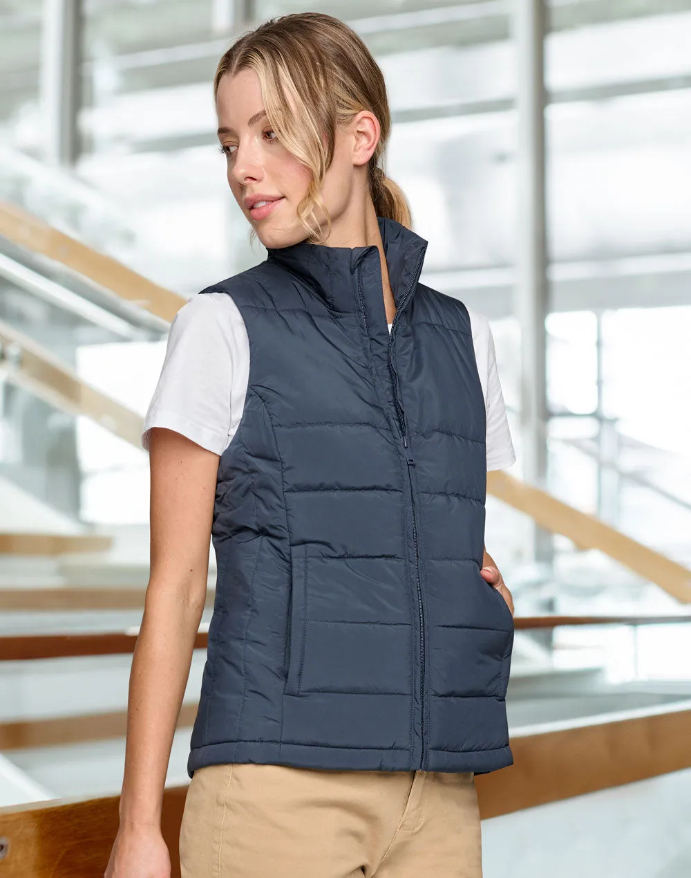 Winning Spirit Sustainable Insulated Puffer Vest (3D Cut) Ladie's (JK62)