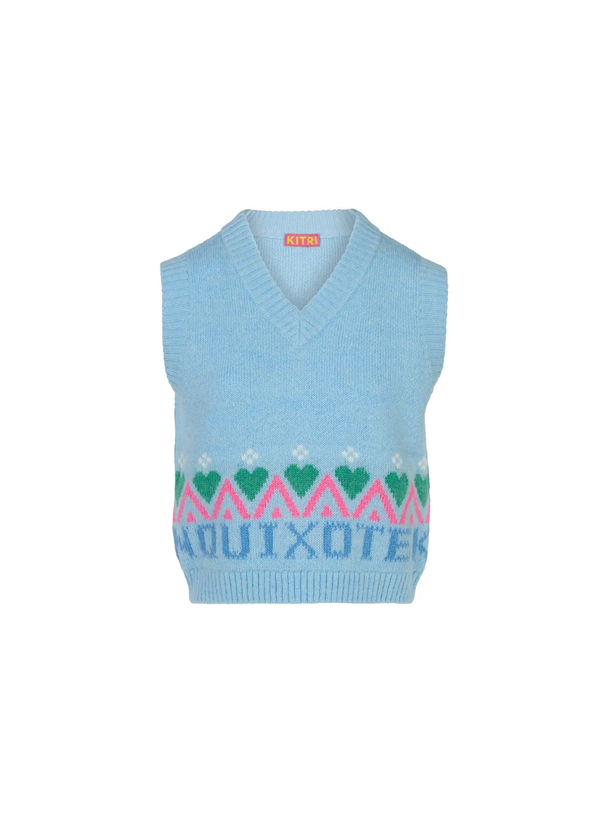 Winona Blue Fairisle Knit Vest