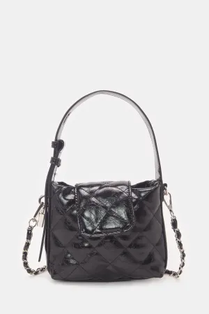 Women Black Quilted Bag