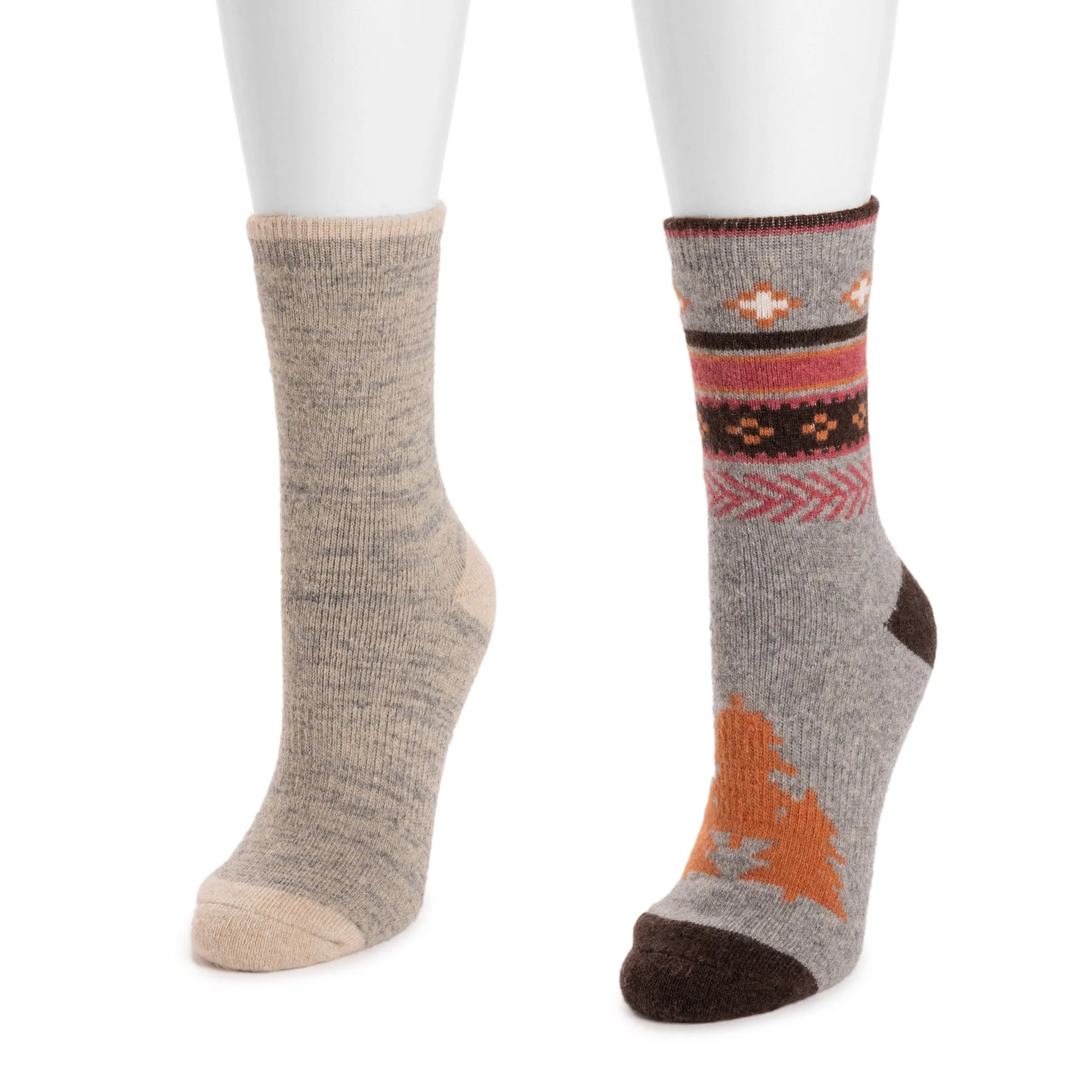 Women's 2 Pair Pack Wool Crew Socks