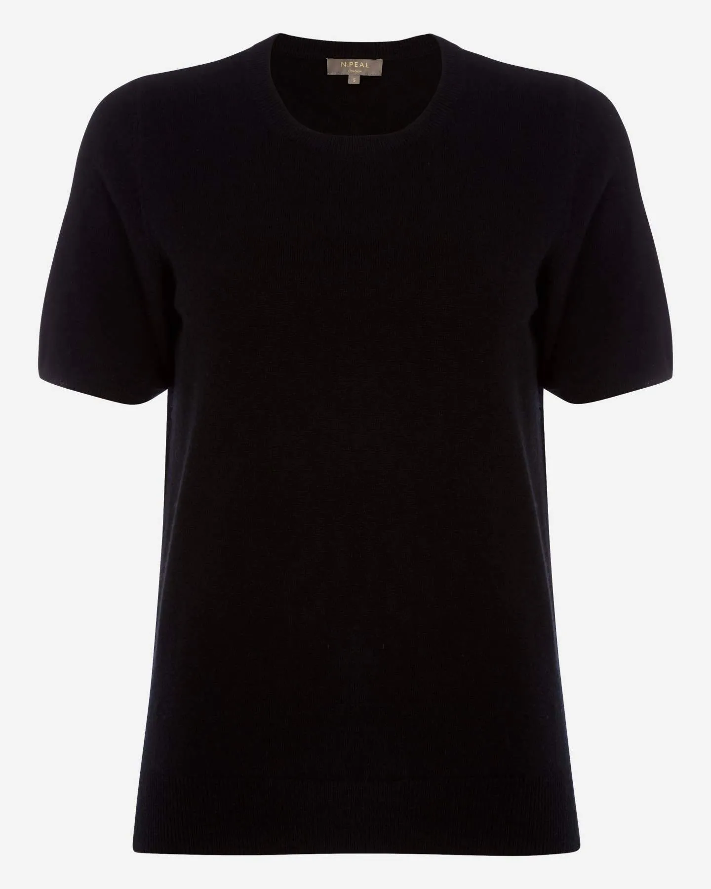 Women's Milly Classic Cashmere T-Shirt Black